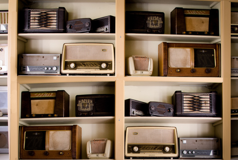 Wall of radios